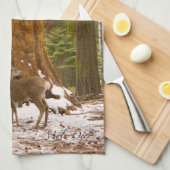 Mule Deer Handtuch (Viertel Falte)