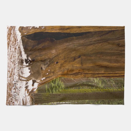 Mule Deer Handtuch (Horizontal)