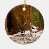 Mule Deer Keramik Ornament (Vorne)