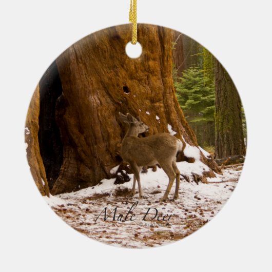 Mule Deer Keramik Ornament (Hinten)