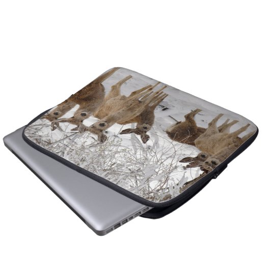 Mule Deer Wyoming Laptopschutzhülle (Vorne Knopf)