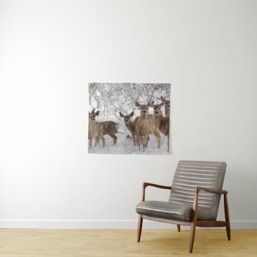 Mule Deer Wyoming Wandteppich (Beispiel (Horizontal))