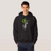 Mule Leprechaun Riding Mule St Patrick's Day Hoodie (Vorne ganz)