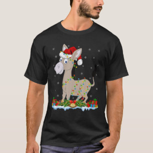 Mule Lover Family Matching Weihnachtsmannmütze Mu T-Shirt