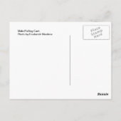 Mule Pulling Cart Postkarte (Rückseite)