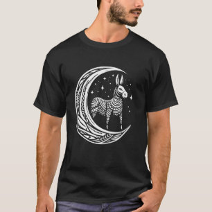 Mule Tribal Donkey - Farm Bauer Moon Phases T-Shirt