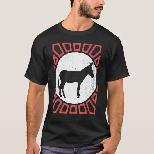 Mule Vintag Retro Style Animal T-Shirt (Vorderseite)