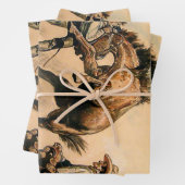 "Mule" Western Art von Will James Geschenkpapier Set (Beispiel)