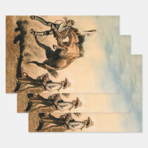 "Mule" Western Art von Will James Geschenkpapier Set