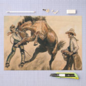 "Mule" Western Art von Will James Seidenpapier (Handwerk)
