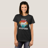 Mule Whisperer Mule Mule Quote Retro T-Shirt (Vorne ganz)