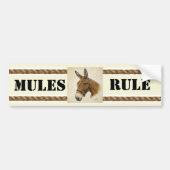 Mules Rule Bumper Sticker Autoaufkleber (Vorne)