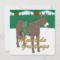 Muletide Greetings - Weihnachtskarte