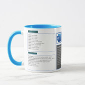 Mulg-Tasse mit verkürzter Word-Tastatur Tasse (Links)