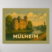Mülheim Deutschland Stadt Kunst Poster (Vorne)