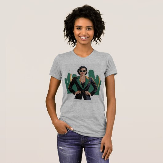 Mulher Chefe Brasileira Boss Lady Camiseta Empoder T-Shirt (Vorne ganz)