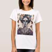 Mulher com maquiagem estilo Catrina T-Shirt (Vorderseite)
