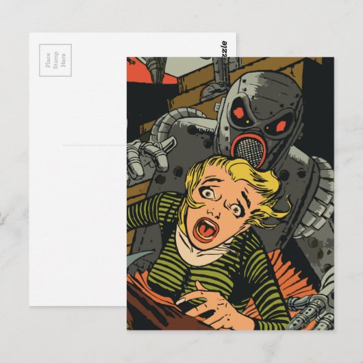 Mulher em fuga postkarte (Vorne/Hinten)