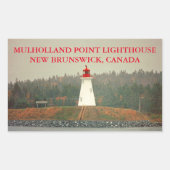 Mulholland Point Lighthouse, NB Canada Stickers (Vorderseite)