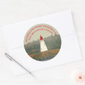 Mulholland Point Lighthouse, NB Round Stickers (Umschlag)