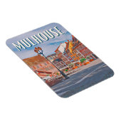 Mulhouse Foto Vintage Magnet (Rechte Seite)