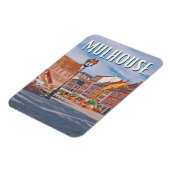 Mulhouse Foto Vintage Magnet (Linke Seite)