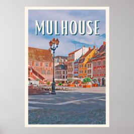 Mulhouse Foto Vintage Poster