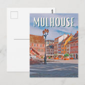 Mulhouse Foto Vintage Postkarte (Vorne/Hinten)