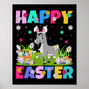 Muli Frohe Ostern Eierjagd Bunny Ohr Muli Ostern  Poster