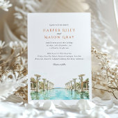 Mulia Resort Bali Indonesia Wedding Einladung