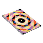 Mulicfarbene gestreifte Diamantformen Notizblock (Rechte Seite)