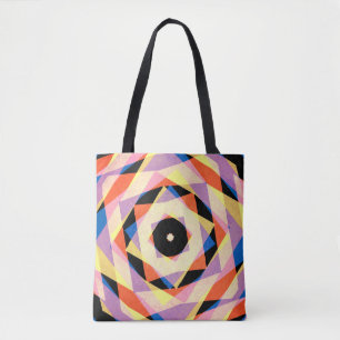Mulicfarbene gestreifte Diamantformen Tasche