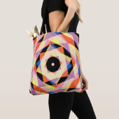 Mulicfarbene gestreifte Diamantformen Tasche (Von Nahem)