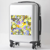 MULITCOLORED FLORAL HINTERGRUNDPATTER AUFKLEBER (Koffer)