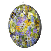 MULITCOLORED FLORAL HINTERGRUNDPATTER DARTSCHEIBE (Vorderseite rechts)