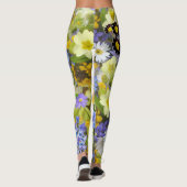 MULITCOLORED FLORAL HINTERGRUNDPATTER LEGGINGS (Rückseite)
