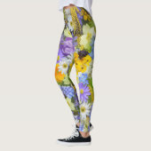 MULITCOLORED FLORAL HINTERGRUNDPATTER LEGGINGS (Links)