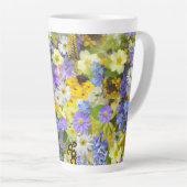 MULITCOLORED FLORAL HINTERGRUNDPATTER MILCHTASSE (Rechte Ecke)