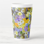 MULITCOLORED FLORAL HINTERGRUNDPATTER MILCHTASSE (Vorderseite)