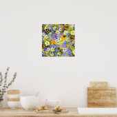 MULITCOLORED FLORAL HINTERGRUNDPATTER POSTER (Küche)