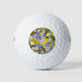 MULITCOLORED FLORAL HINTERGRUNDPATTERN GOLFBALLS GOLFBALL (Vorderseite)
