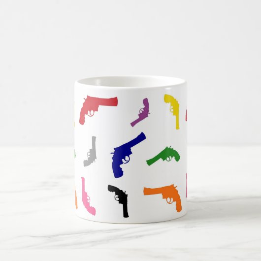 Mulitfarbiges Schussmuster Kaffeetasse (Mittel)