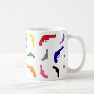 Mulitfarbiges Schussmuster Kaffeetasse