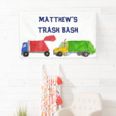 Müll Bash Müllwagen Jungen Geburtstagsfeier Banner (Insitu)