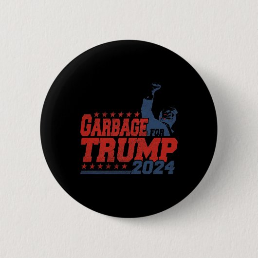 Müll für Trump 2024 Button (Vorderseite)