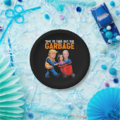 Müll für Trump 2024 Funny Time, Garb zu entfernen Pappteller (Party)