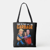 Müll für Trump 2024 Funny Time, Garb zu entfernen Tasche (Rückseite)