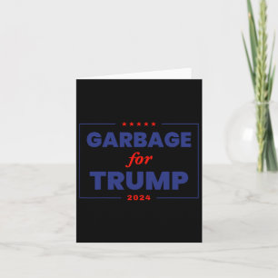 Müll für Trump 2024 Lustiger Trump-Anhänger 1  Karte