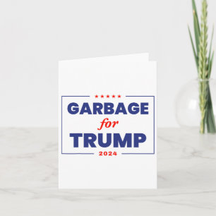 Müll für Trump 2024 Lustiger Trump-Anhänger 1  Karte