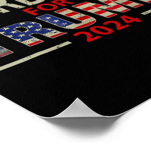 Müll für Trump 2024 T-Shirts Trump Unterstützer 20 Poster (Ecke)